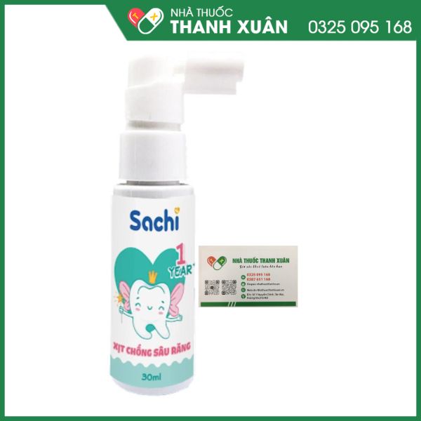 Sachi for Baby - xịt sâu răng cho bé từ 1 tuổi